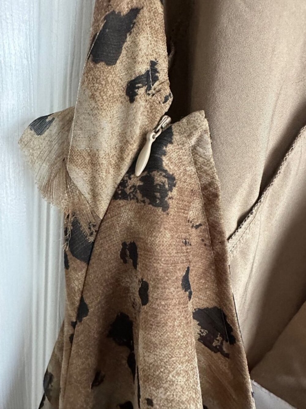 ASOS Size 6 Leopard-Print Ruffle Halter Maxi Dress - Picture 9 of 12